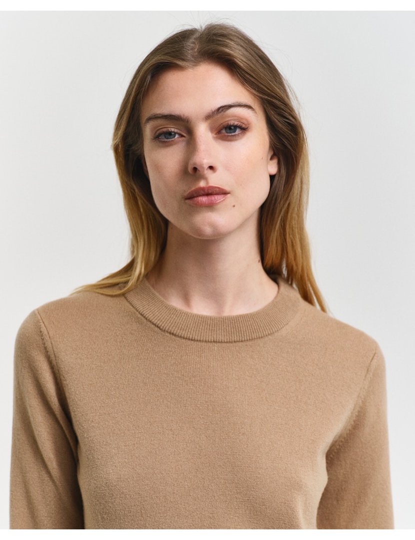 Vestido de lã Castanho