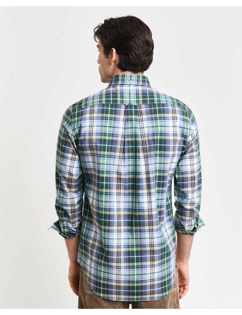 Camisa de manga comprida xadrez Verde