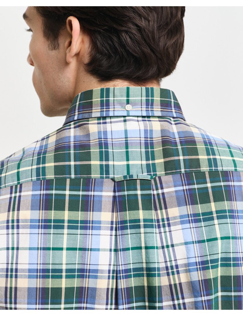 Camisa de manga comprida xadrez Verde