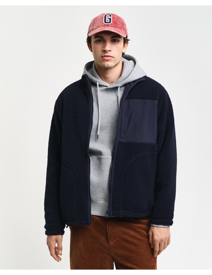 Casaco polar reversível Azul