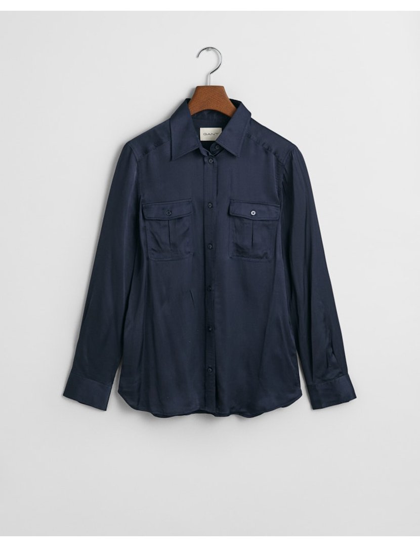 Camisa de manga comprida Azul