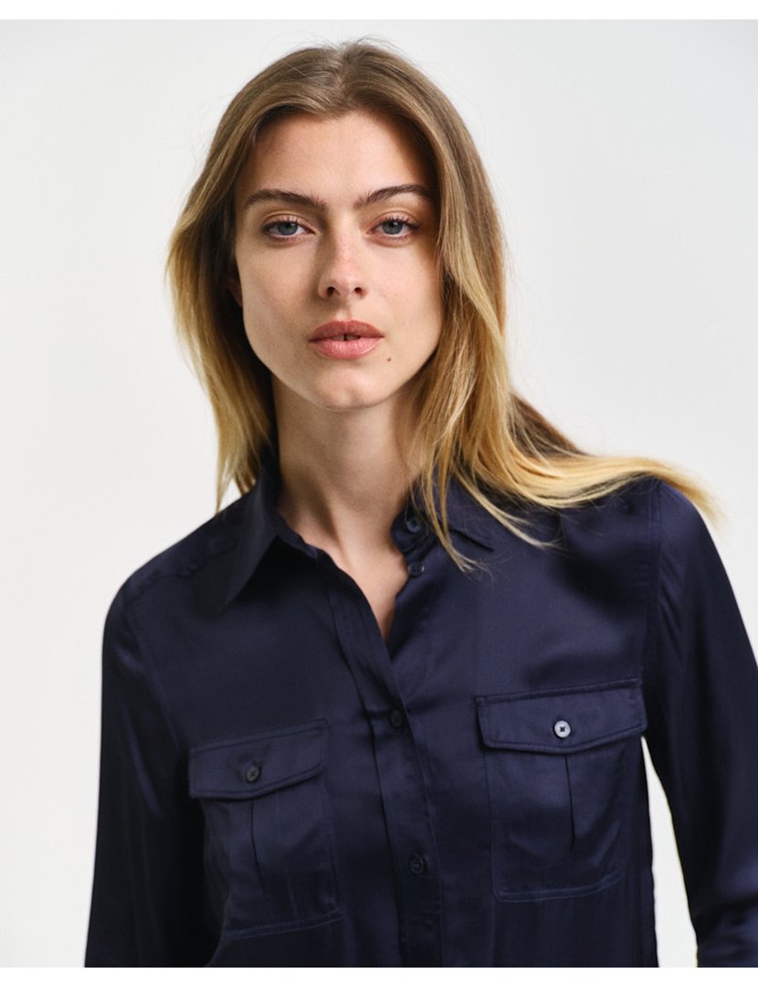 Camisa de manga comprida Azul