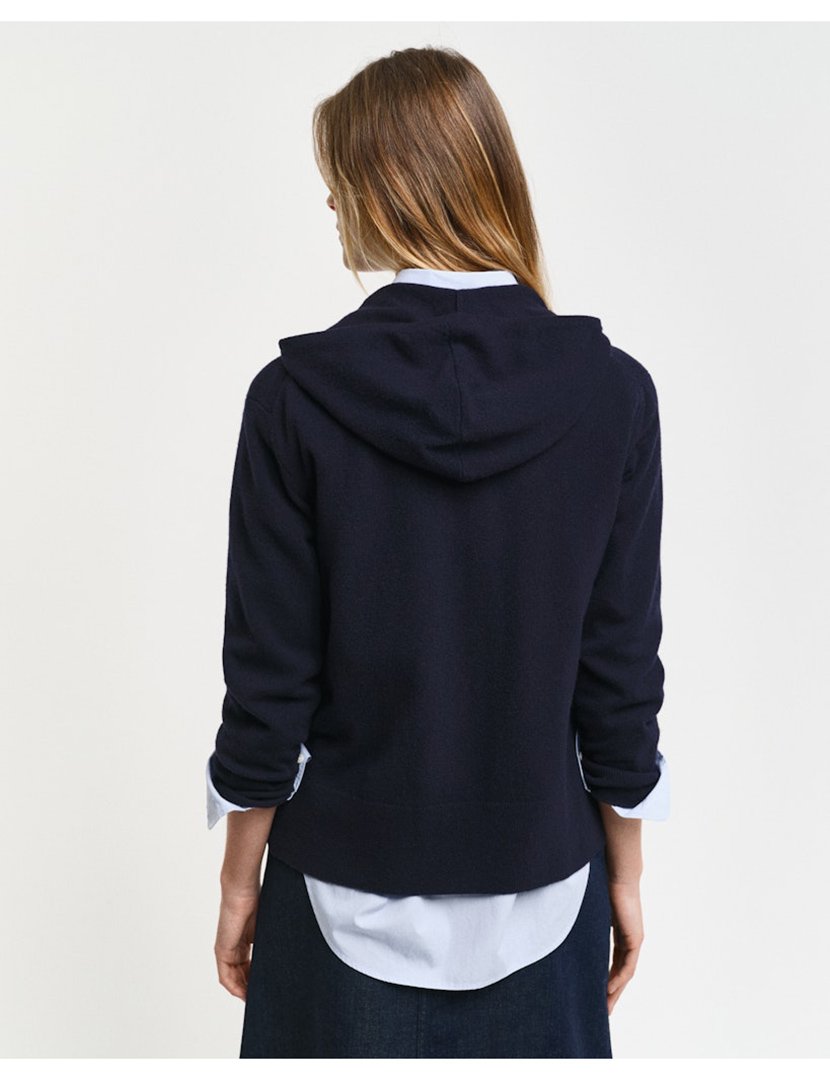 Sweatshirt com fecho Azul