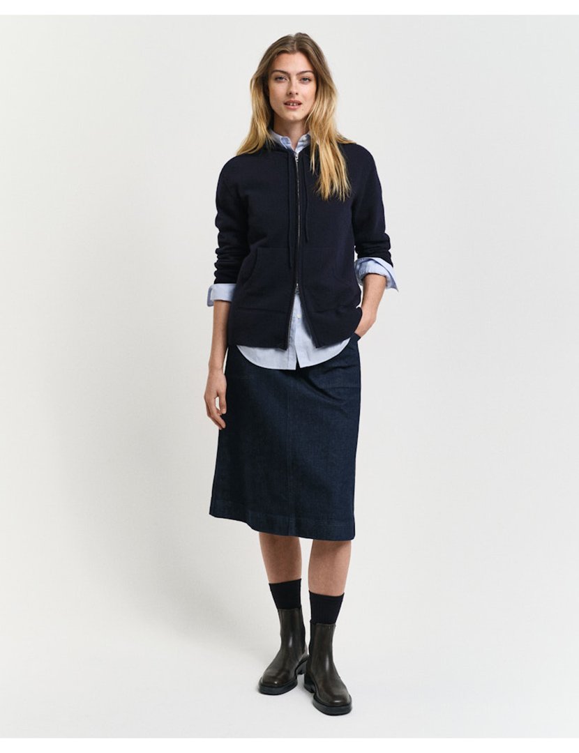 Sweatshirt com fecho Azul