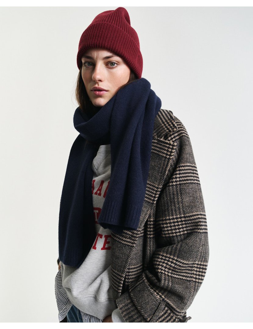 Cachecol de lã Azul