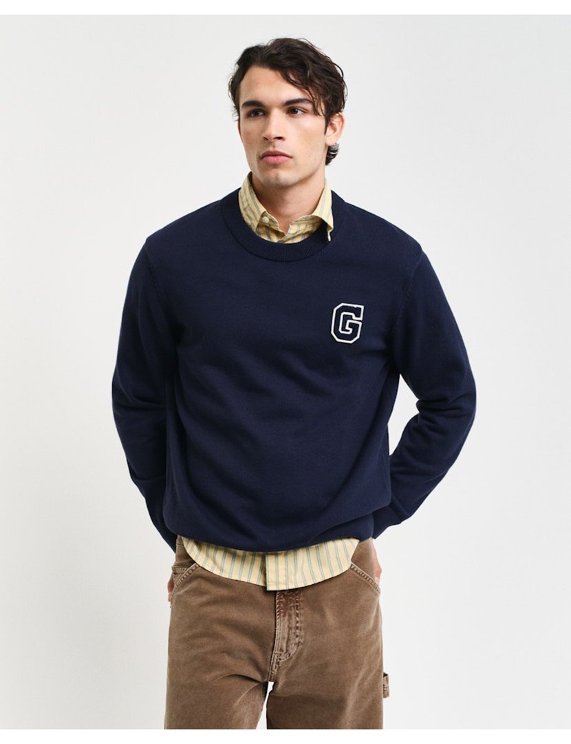 Sweatshirt Badge Azul