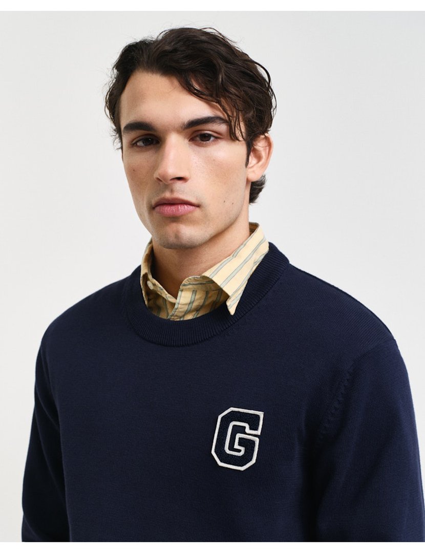 Sweatshirt Badge Azul