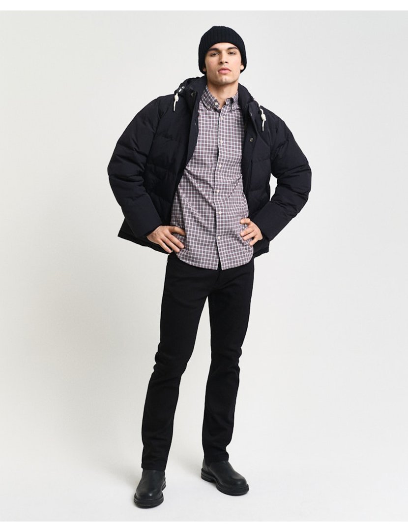 Camisa de manga comprida xadrez Vermelho