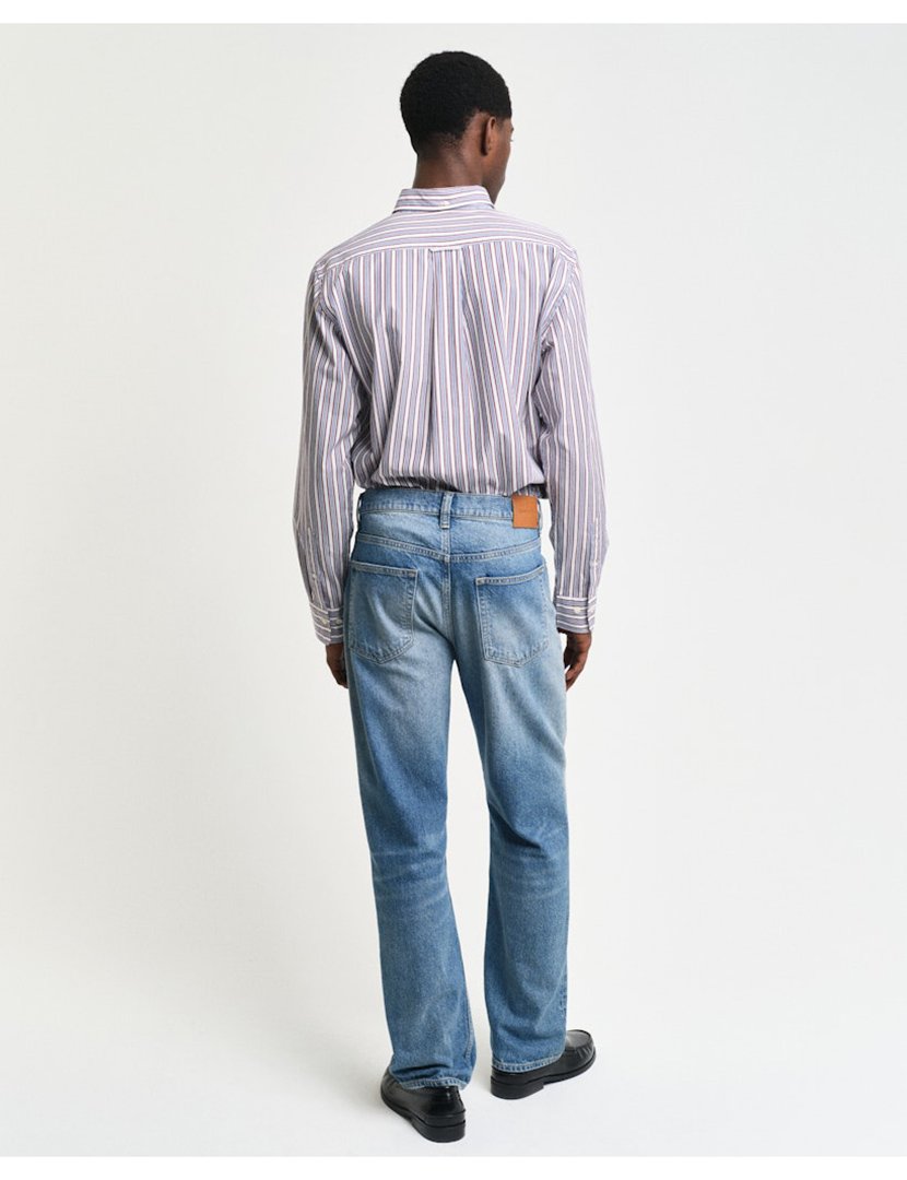 Camisa de manga comprida riscas Rosa