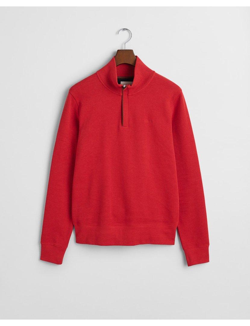 Sweatshirt halp-zip Vermelho