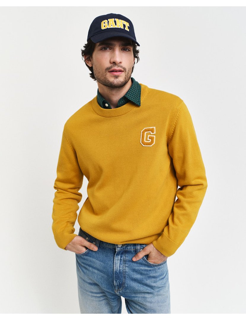 Sweatshirt Badge Amarelo