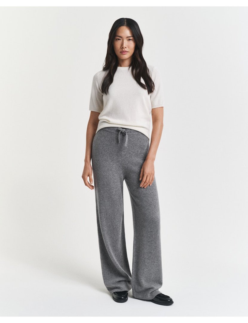 Calças de malha Cinzento