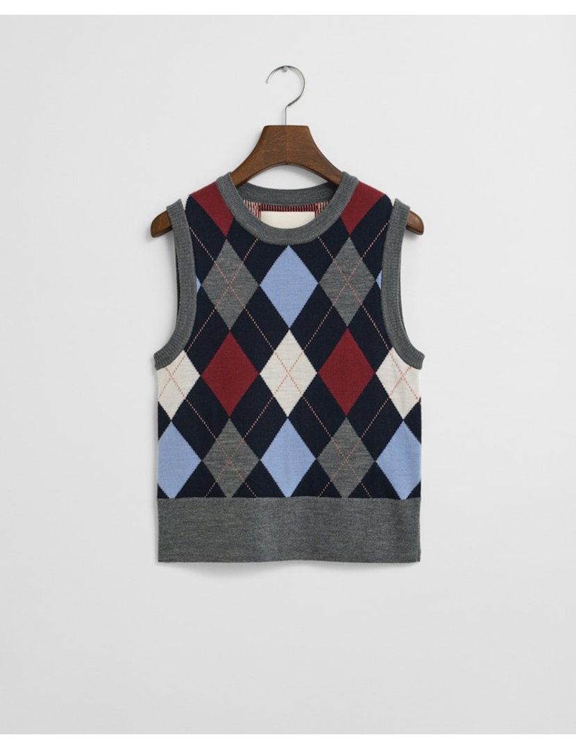 Colete de malha Cinzento