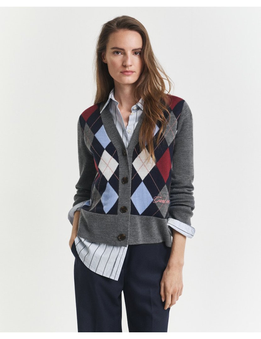 Cardigan Cinzento
