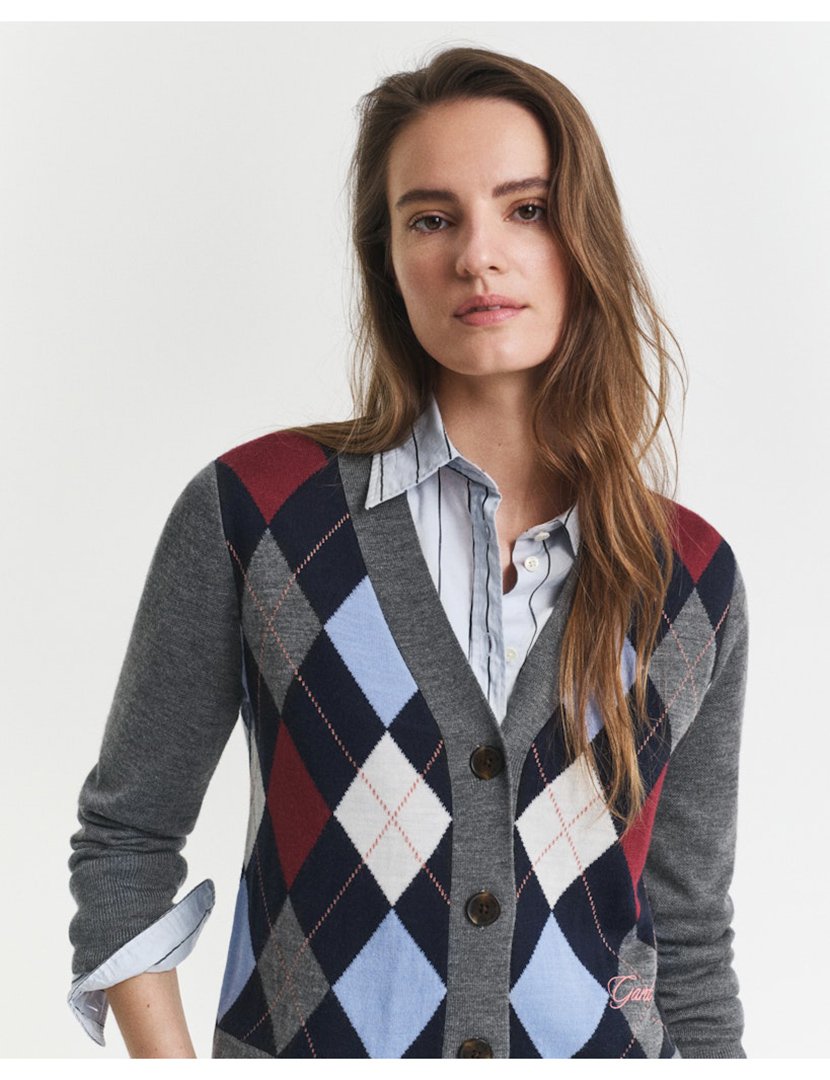 Cardigan Cinzento