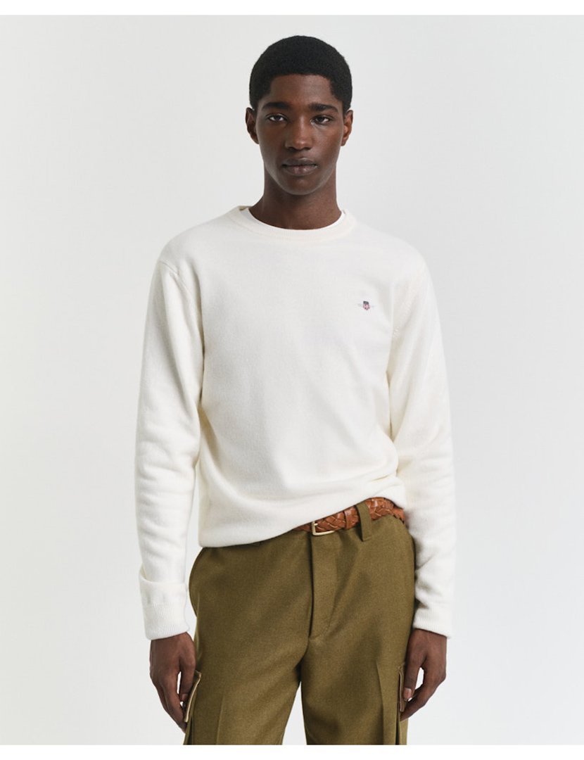 Camisola lã superfina Bege