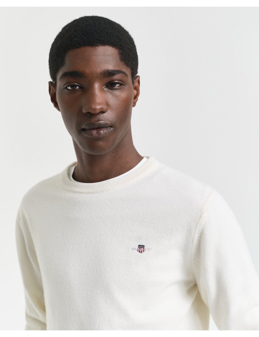 Camisola lã superfina Bege