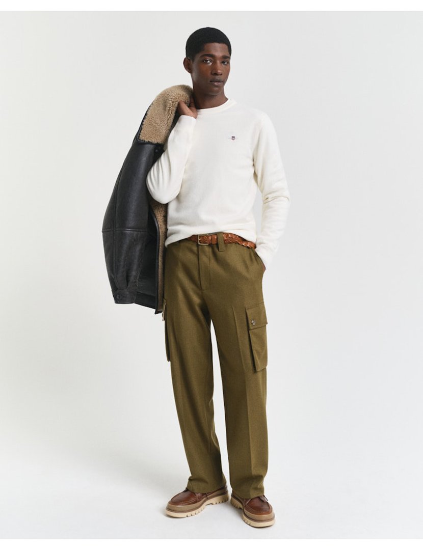 Camisola lã superfina Bege