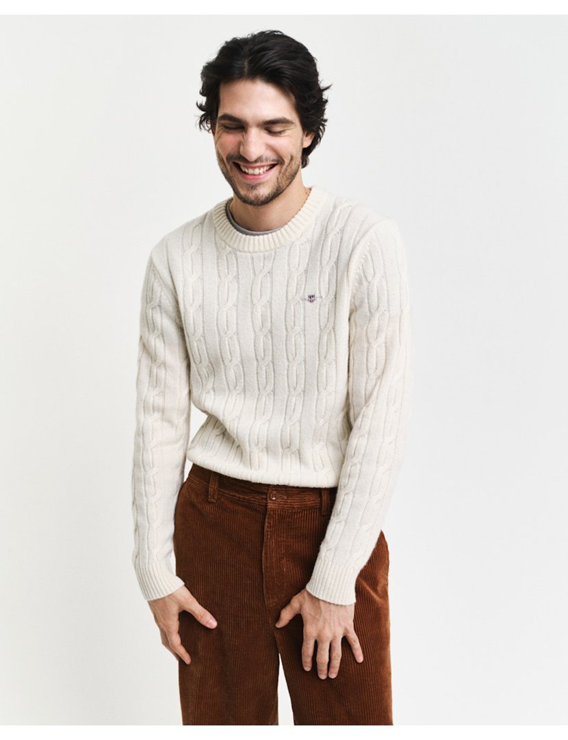 Camisola de lã Bege