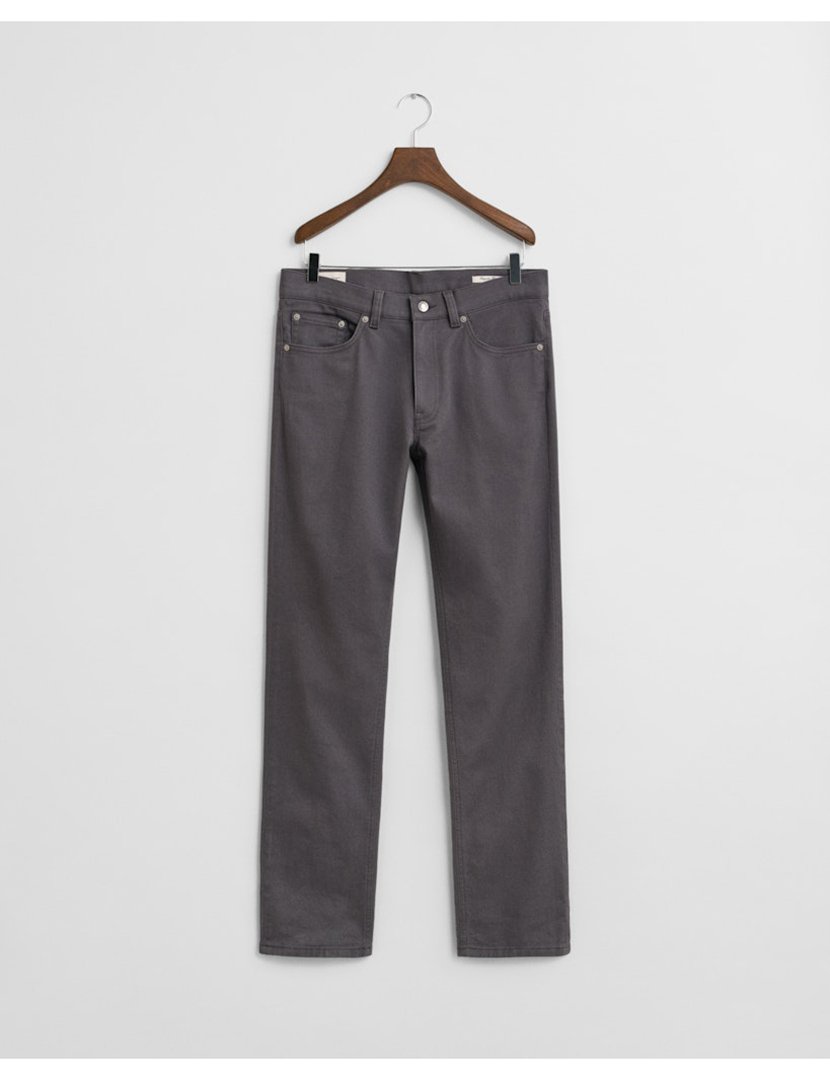 Calças de ganga regular soft twill Cinzento