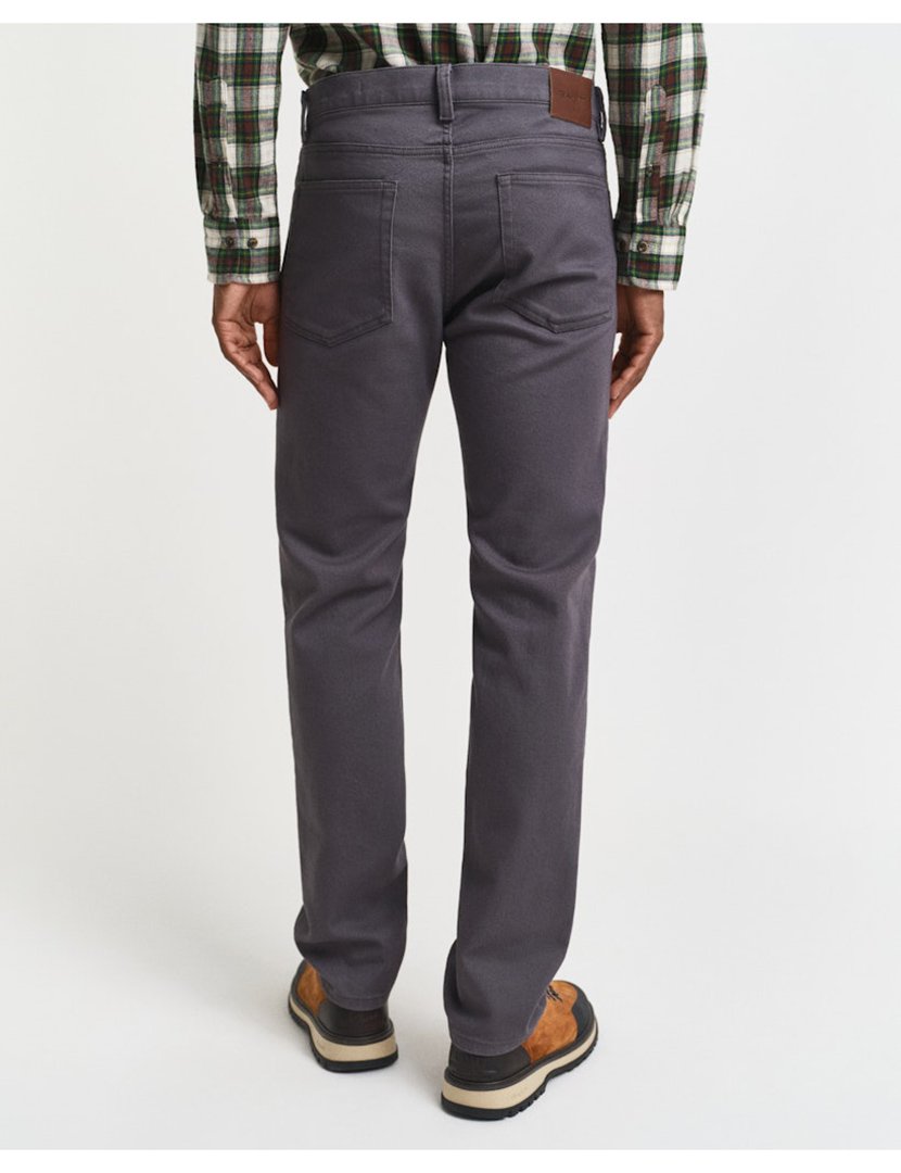 Calças de ganga regular soft twill Cinzento
