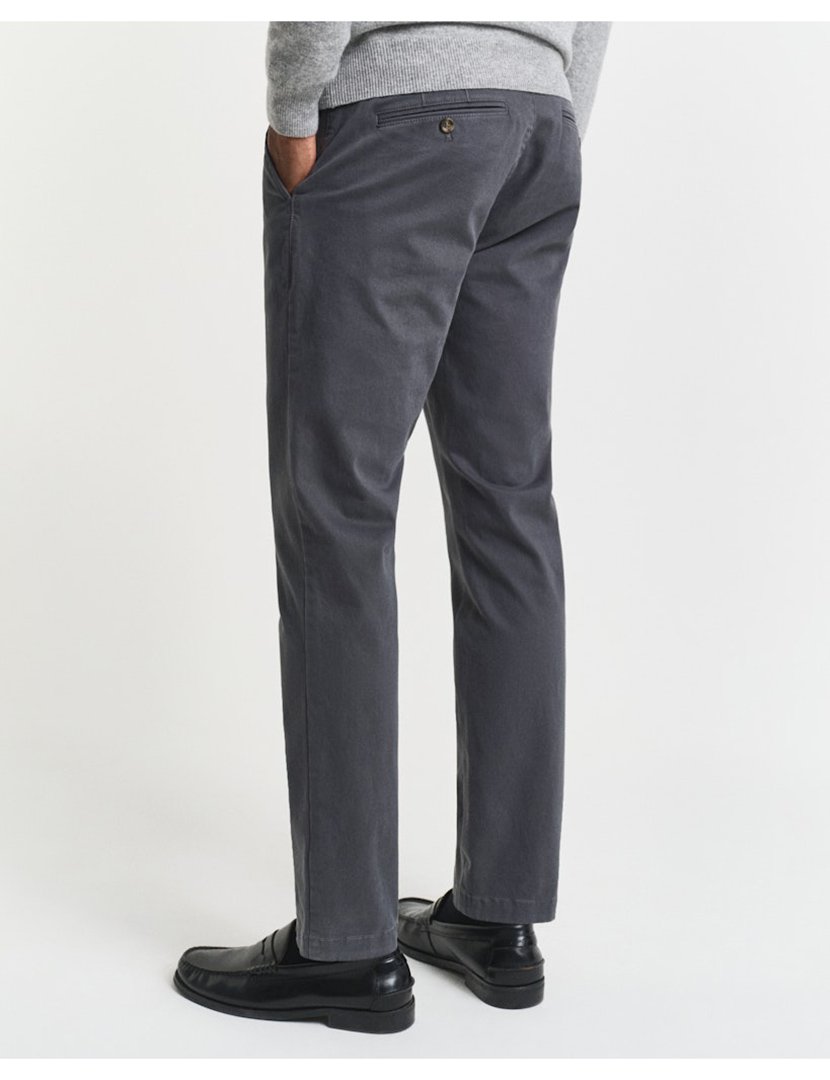 Calças Slim Super Chino Cinzento