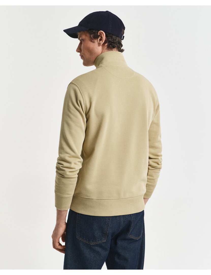 Sweathsirt half zip Castanho