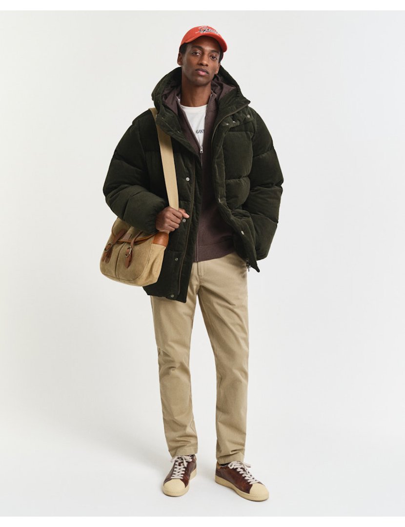 Calças Slim Super Chino Castanho