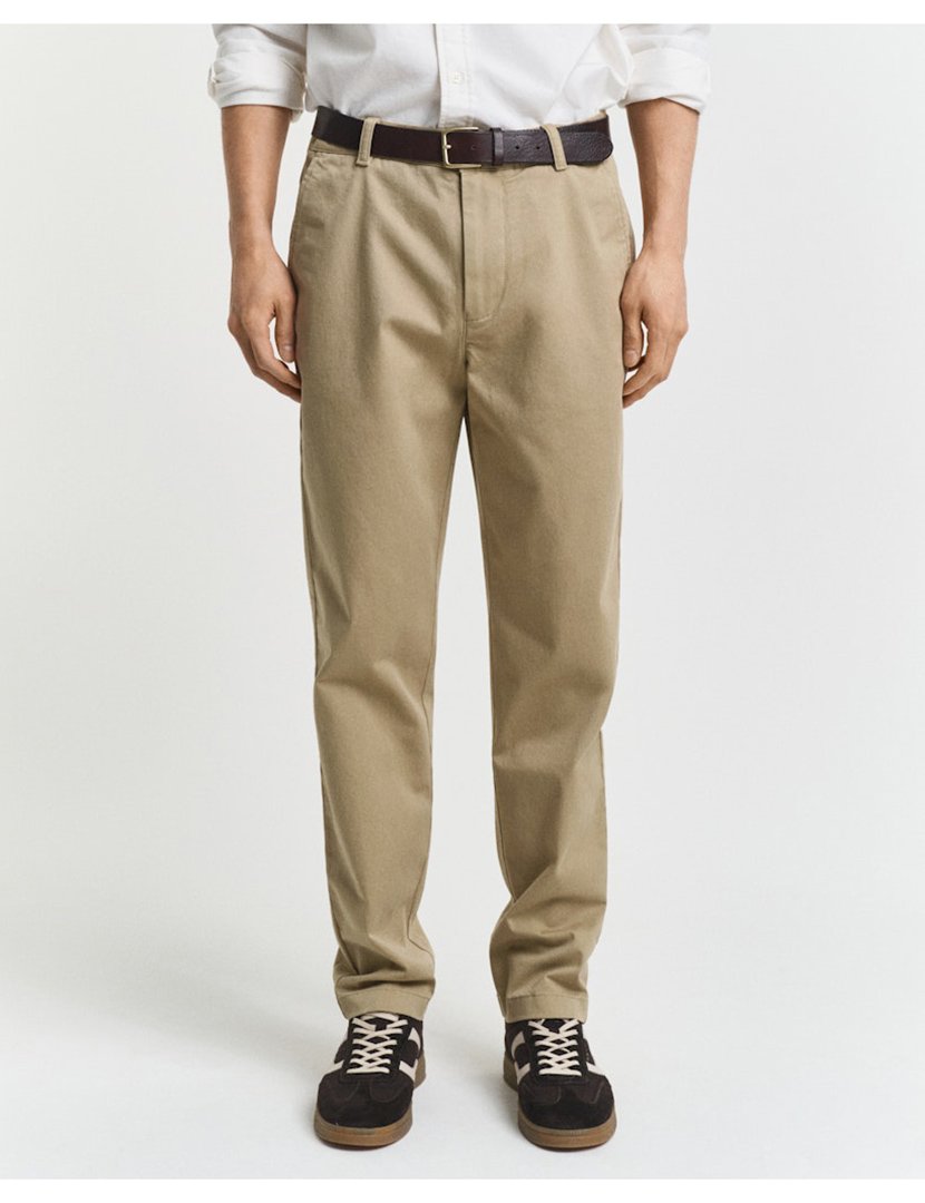 Calças Super Chino Castanho