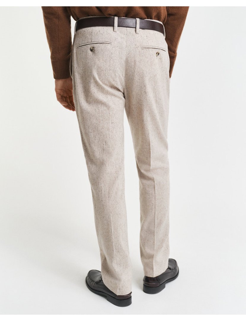 Calças de Fato Donegal Bege