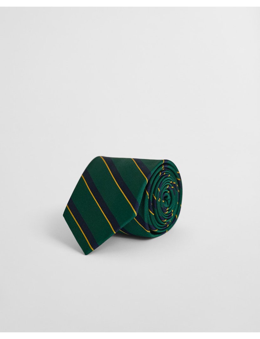 Green Striped Tie