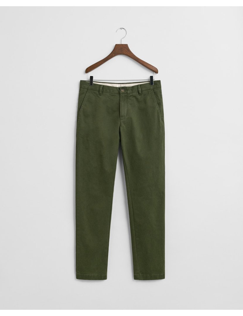 Calças Slim Super Chino Verde
