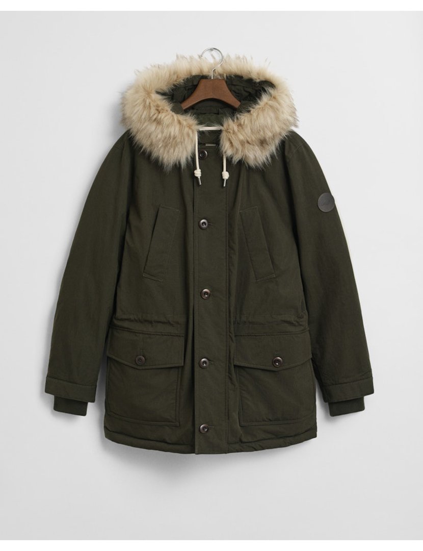 Parka acolchoada Verde