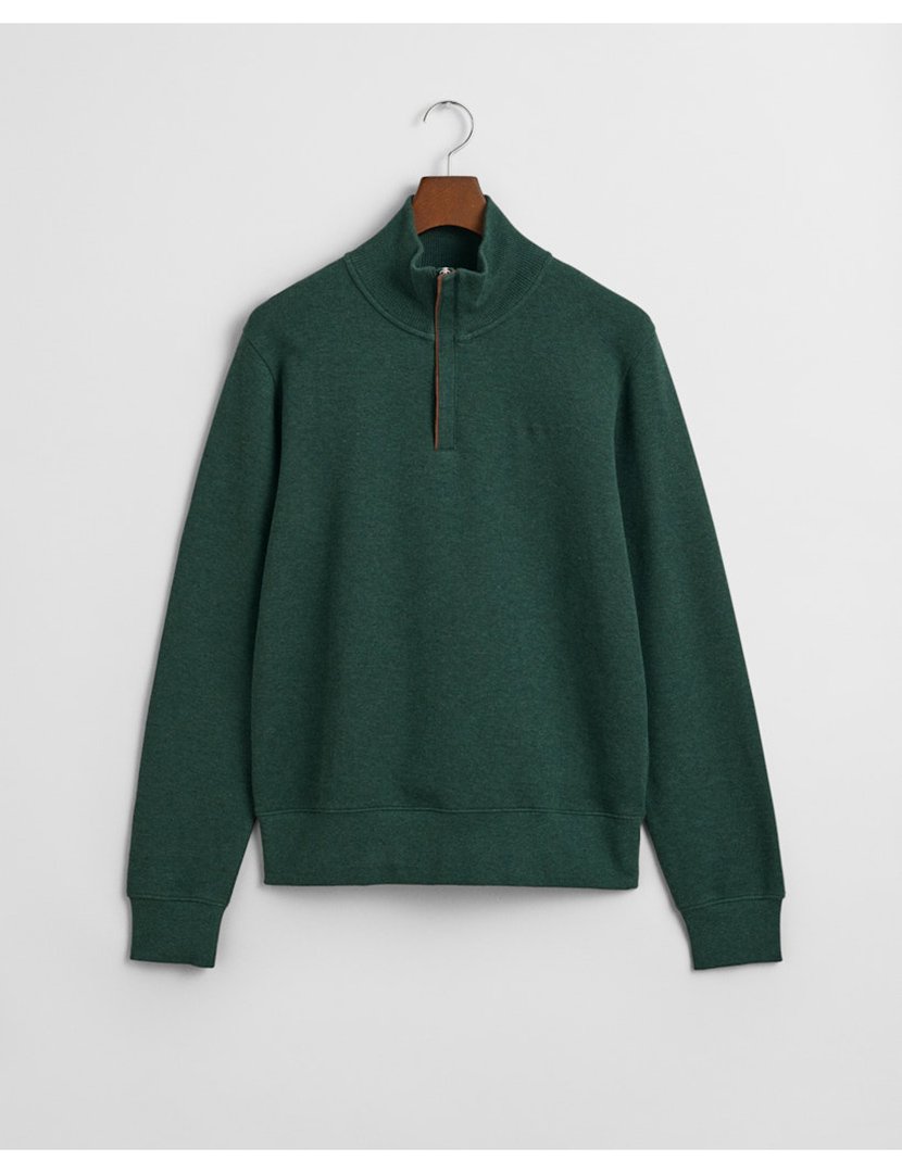 Sweatshirt halp-zip Verde