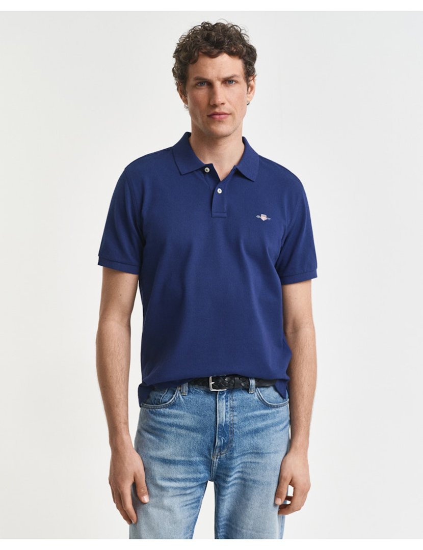 Pólo Clássico Regular Azul