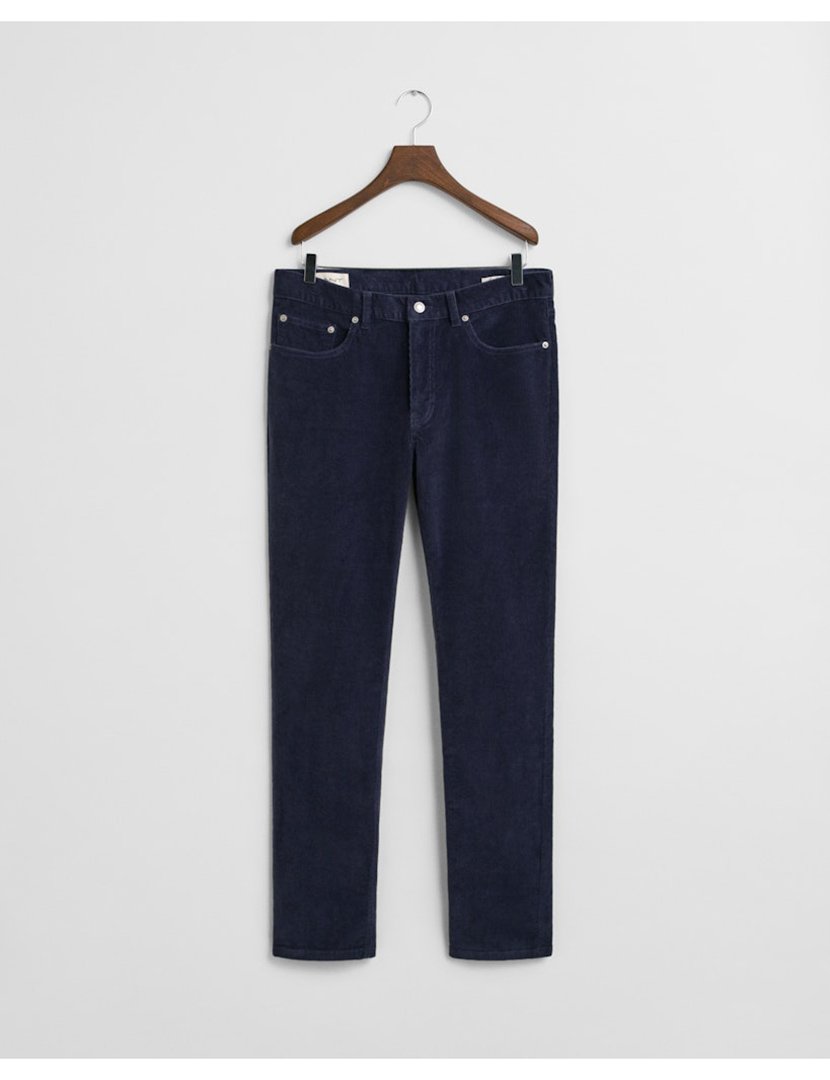 Calças regular cord Azul