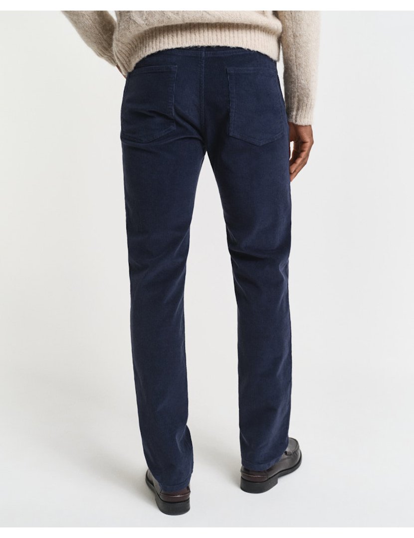 Calças regular cord Azul