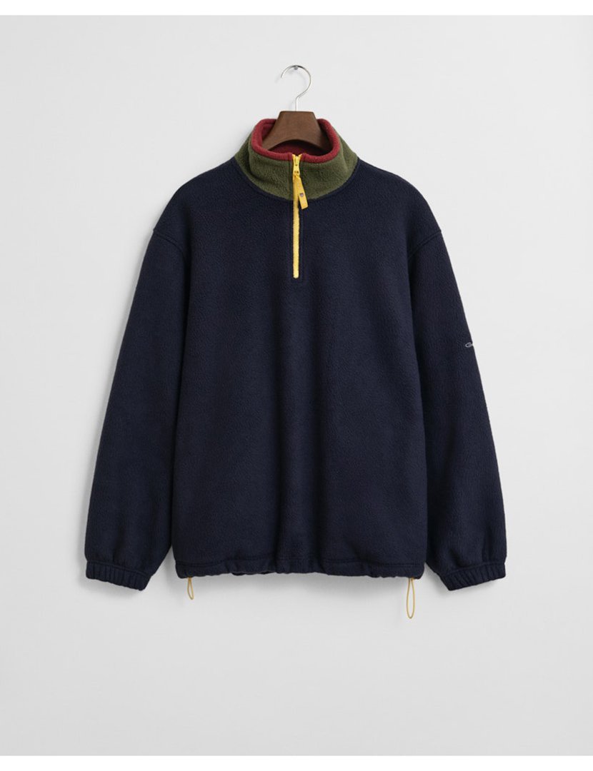Pullover half-zip Azul