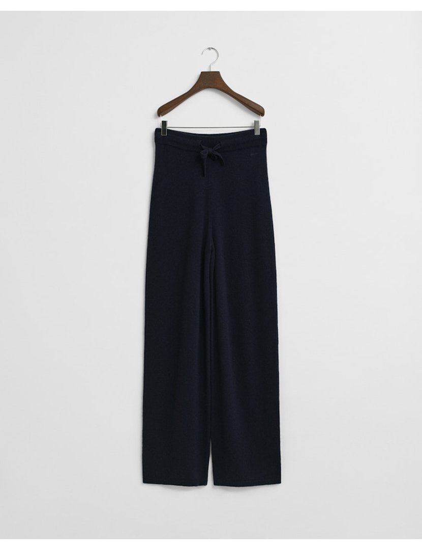 Calças de malha Azul