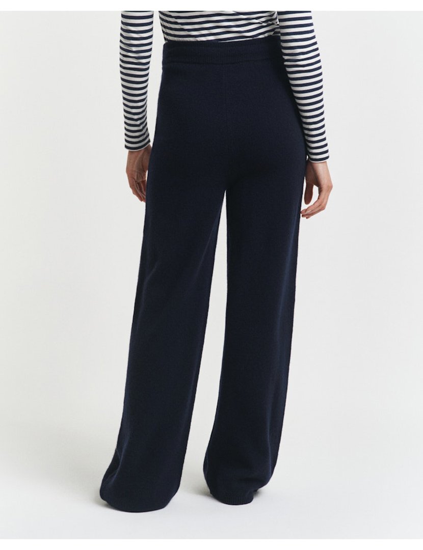 Calças de malha Azul