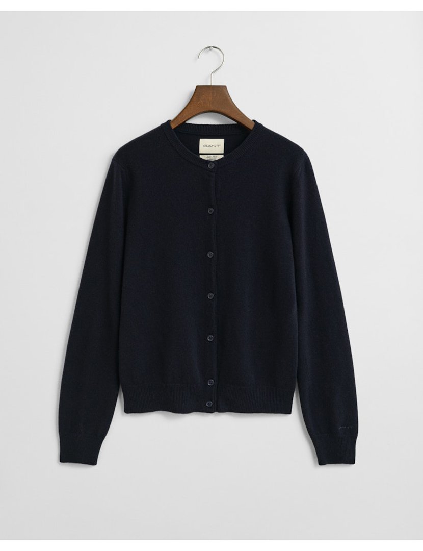 Cardigan de malha com butões Azul