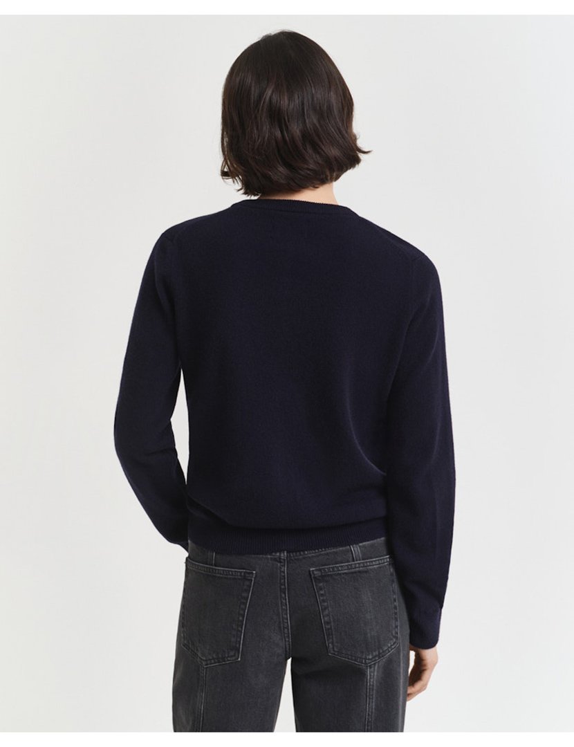 Cardigan de malha com butões Azul