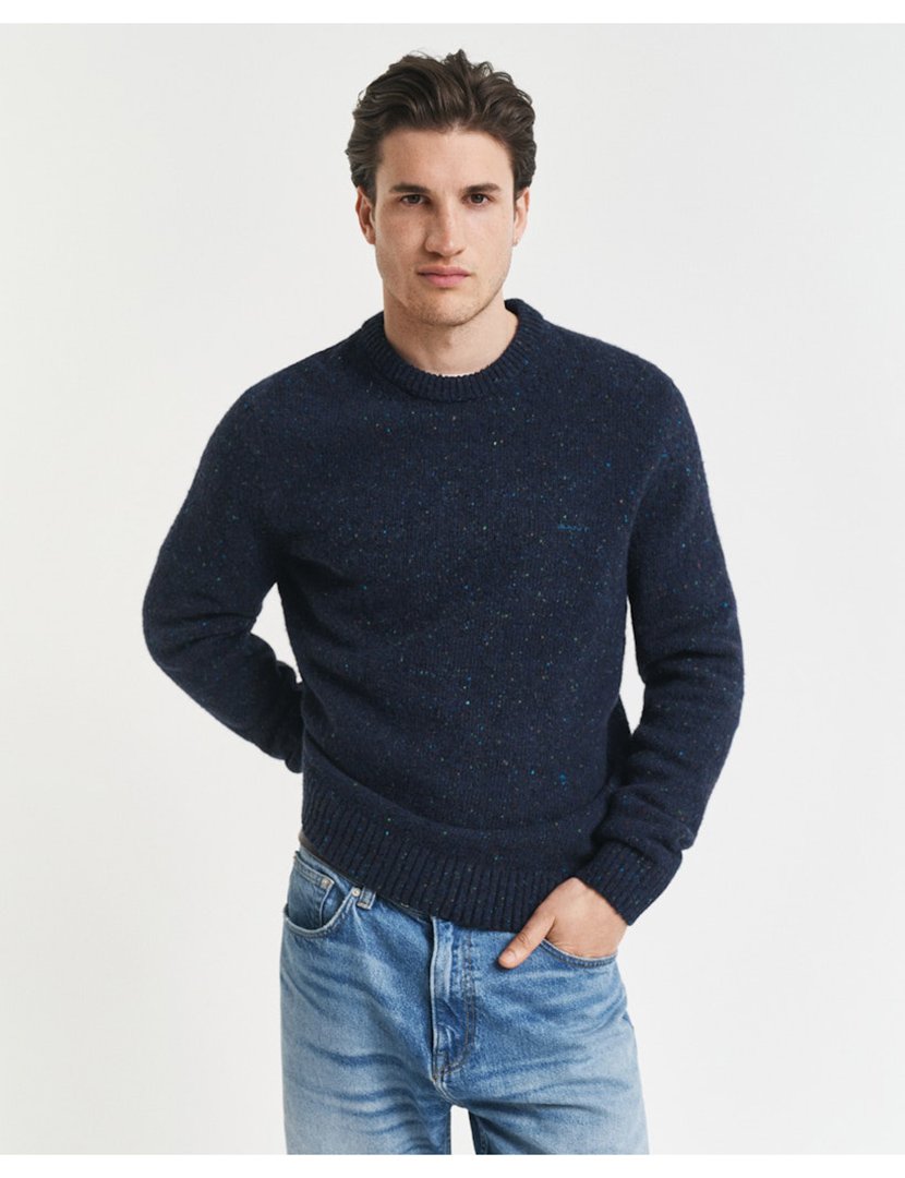 Camisola de malha Azul