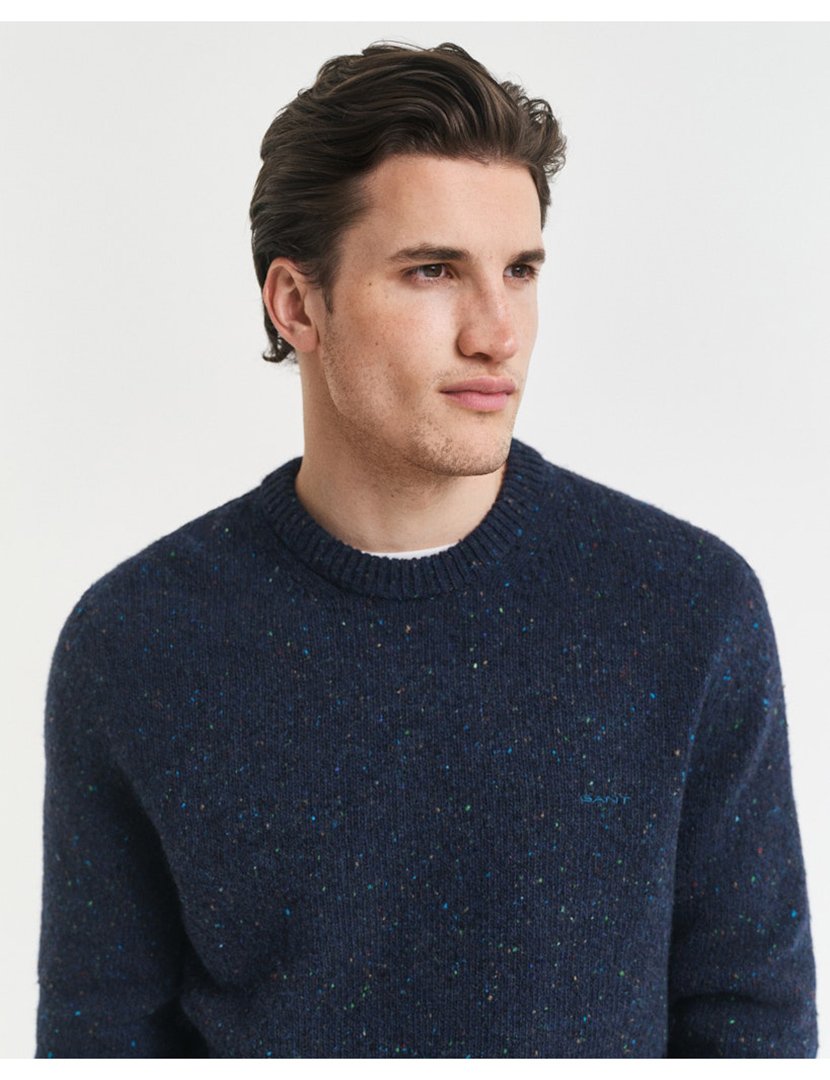 Camisola de malha Azul