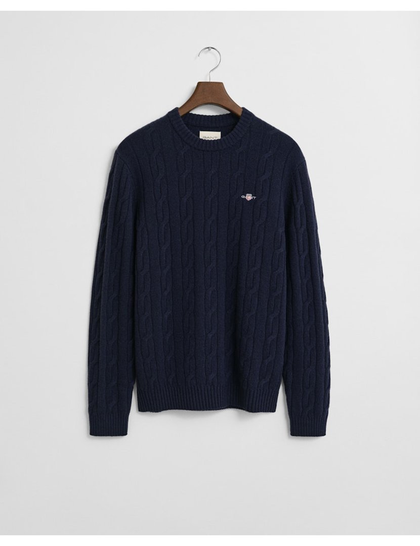 Camisola de lã Azul