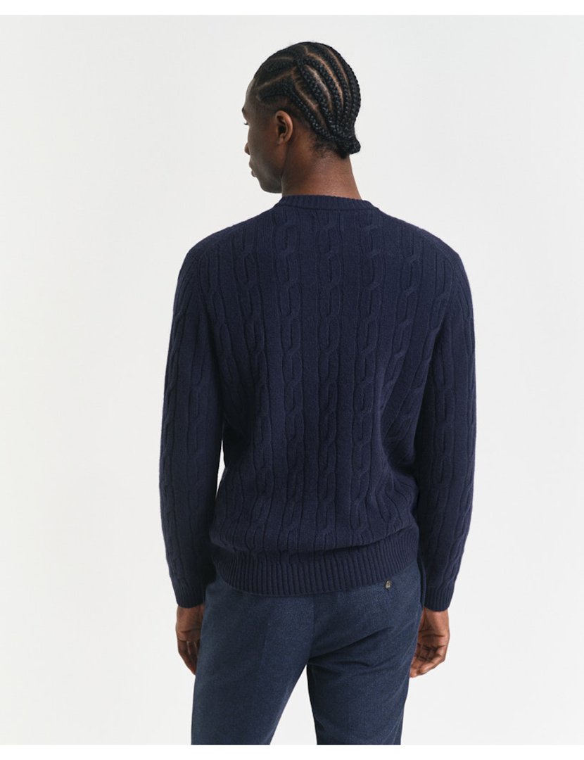 Camisola de lã Azul