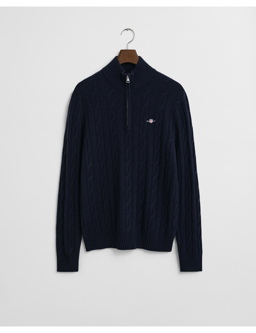 Pullover half-zip Azul