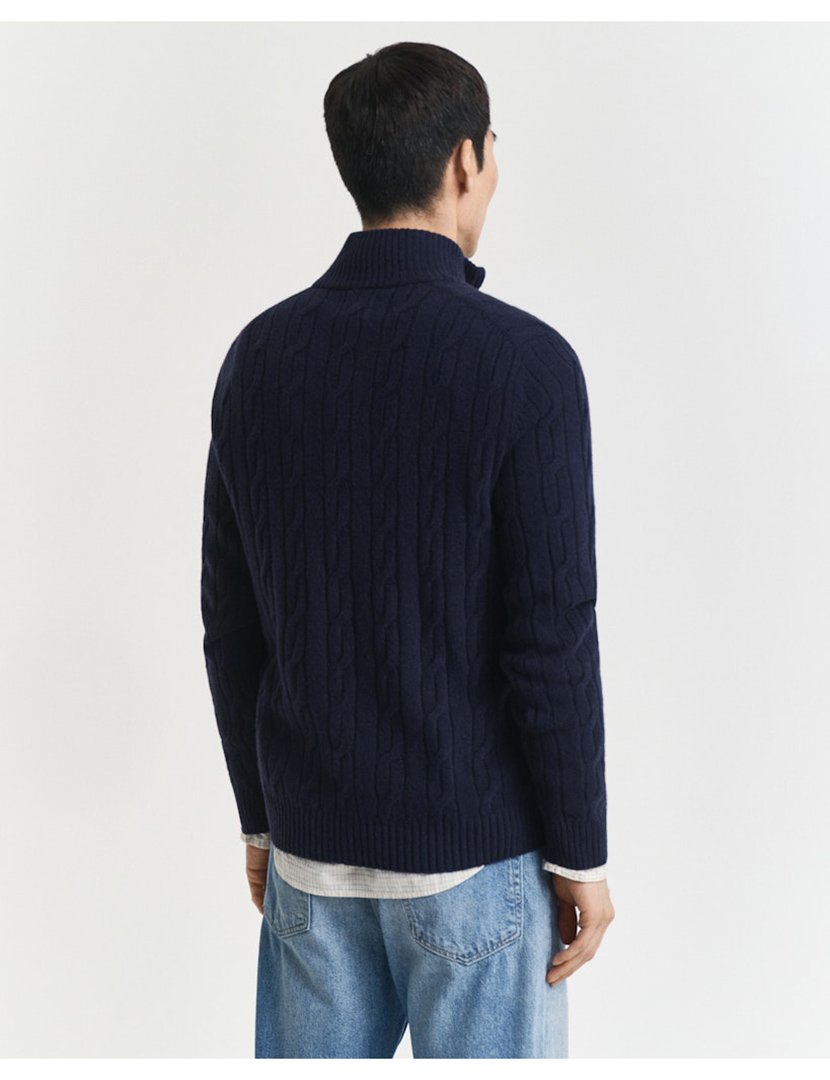 Pullover half-zip Azul