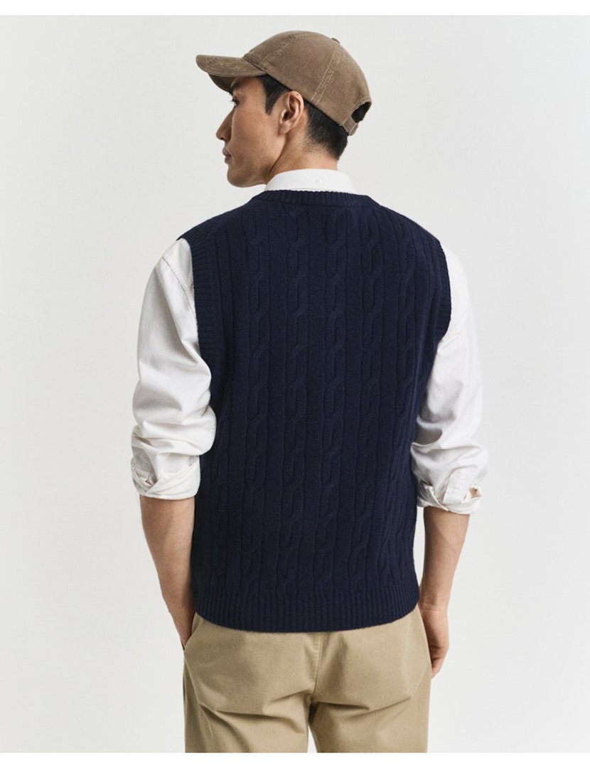 Colete de malha Azul