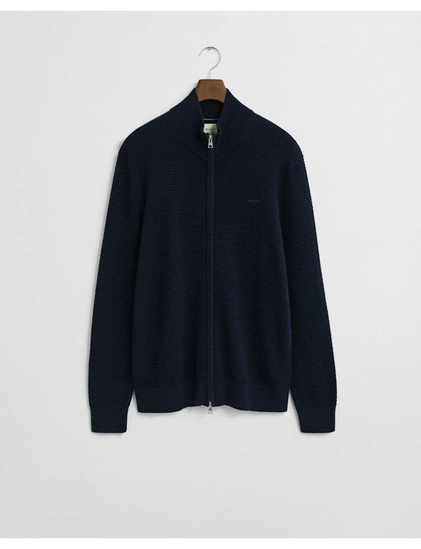 Cardigan com fecho Azul